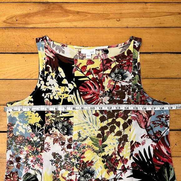J. Jill Floral Sleeveless Shift Mini Dress, Size Small - Picture 8 of 9